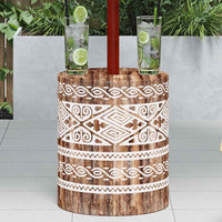 vidaXL Base per ombrellone bianco lavato Ø34 x 40 cm Legno massello