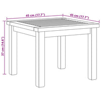 vidaXL Tavolino da salotto Marrone 45 x 45 x 36 cm