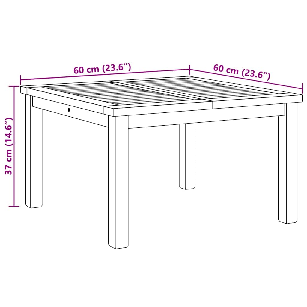 Tavolino da salotto Marrone 60 x 60 x 36 cm 42002298