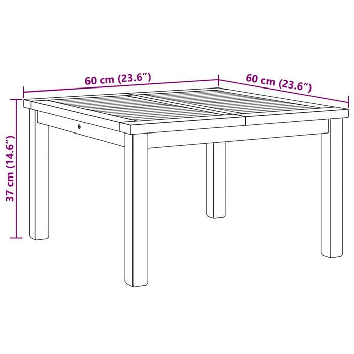 Tavolino da salotto Marrone 60 x 60 x 36 cm 42002298