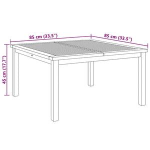 Tavolino da salotto Marrone 85 x 85 x 45 cm 42002299