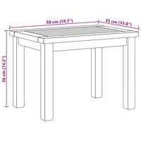 Tavolino da salotto Marrone 50 x 35 x 36 cm 42002301