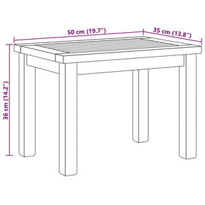 vidaXL Tavolino da salotto Marrone 50 x 35 x 36 cm