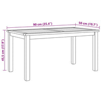 Tavolino da salotto Marrone 90 x 50 x 45.5 cm 42002303