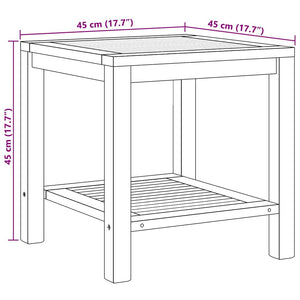 vidaXL Tavolino da salotto Marrone 45 x 45 x 45 cm