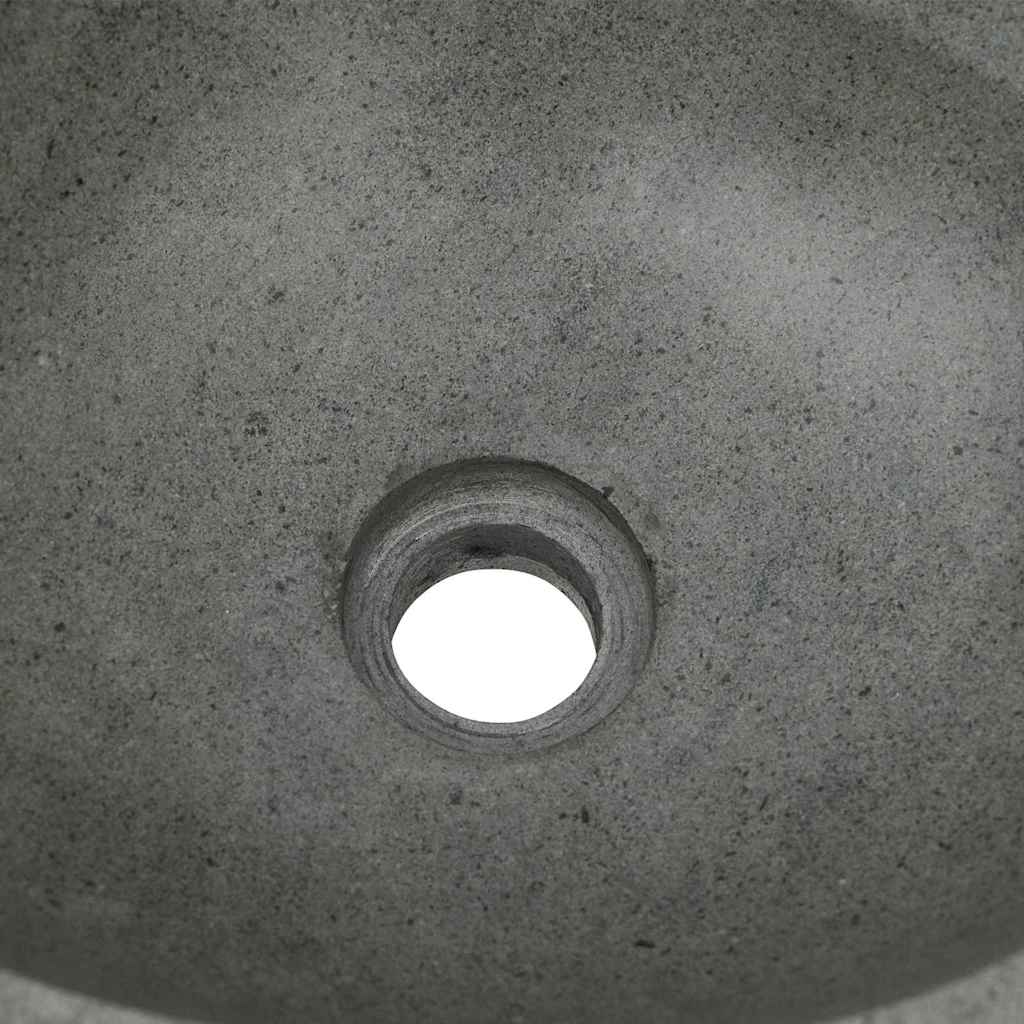 vidaXL Lavabo Grigio chiaro (38-45) x (30-35) x 15 cm Pietra di Fiume