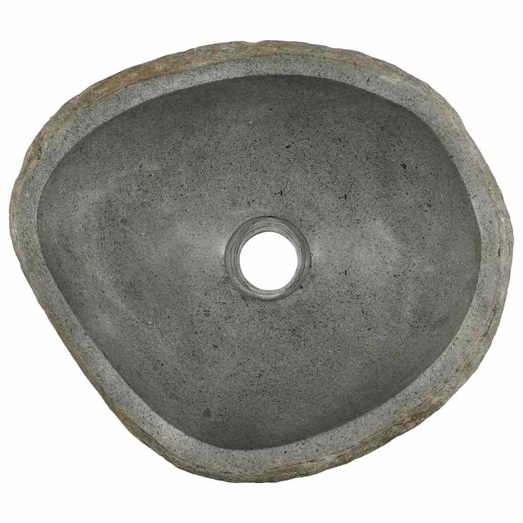 Lavabo Grigio chiaro (38-45) x (30-35) x 15 cm Pietra di Fiume 4103949