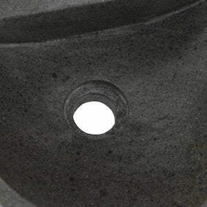 vidaXL Lavabo a parete Grigio (30-37) x (25-30) x 12 cm