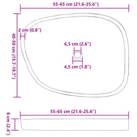 Lavabo a parete Grigio (30-37) x (25-30) x 12 cm 4103951