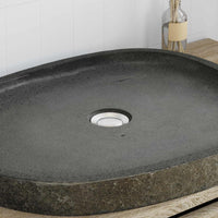 Lavabo ad angolo sospeso-Lavandino-Lavello Grigio (30-37) x (30-37) x 12 cm