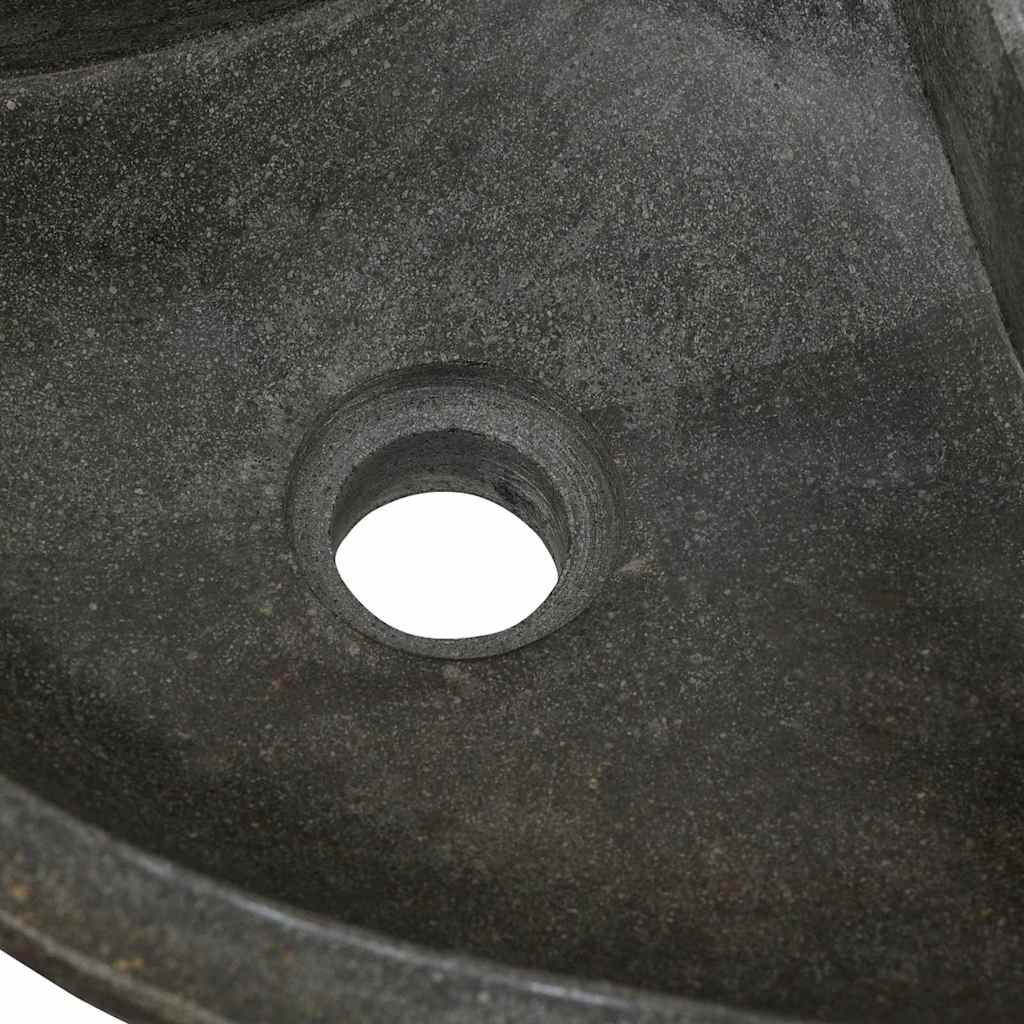 vidaXL Lavabo ad angolo sospeso Grigio (38-45) x (38-45) x 12 cm