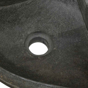 vidaXL Lavabo ad angolo sospeso Grigio (38-45) x (38-45) x 12 cm