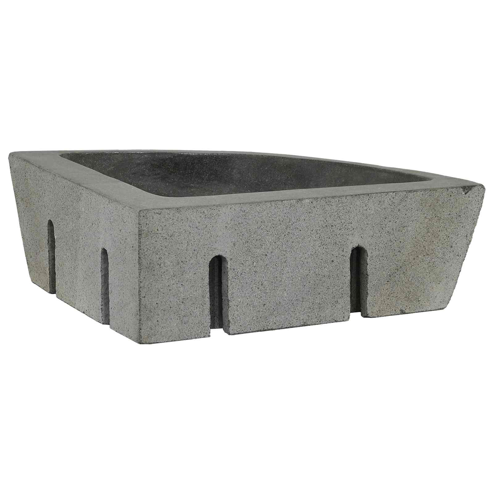 Lavabo ad angolo sospeso-Lavandino-Lavello Grigio (38-45) x (38-45) x 12 cm