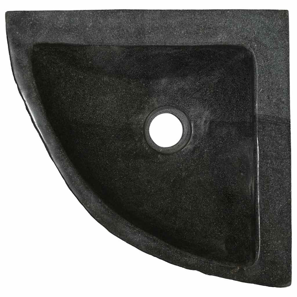 vidaXL Lavabo ad angolo sospeso Grigio (38-45) x (38-45) x 12 cm