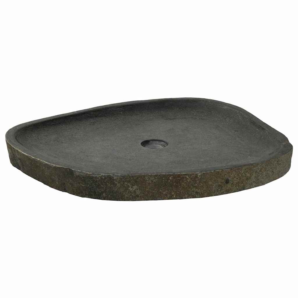 vidaXL Lavabo Grigio (55-65) x (40-50) x 6 cm Pietra di Fiume