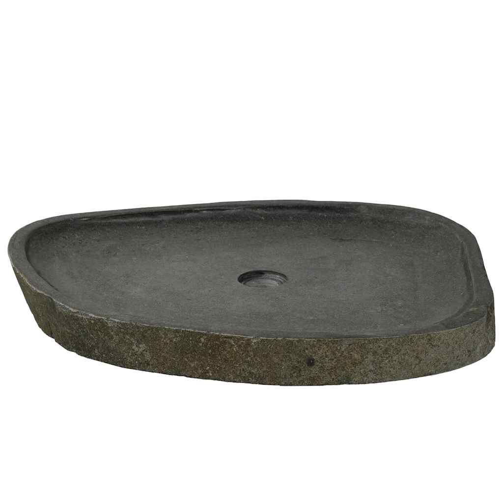 vidaXL Lavabo Grigio (55-65) x (40-50) x 6 cm Pietra di Fiume