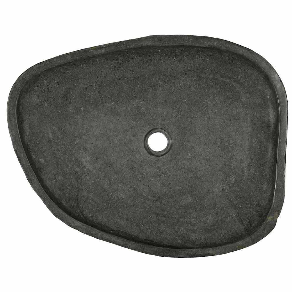 vidaXL Lavabo Grigio (55-65) x (40-50) x 6 cm Pietra di Fiume
