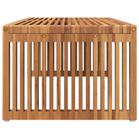 Tavolo Laterale da Giardino  90x49.7x36 cm Legno Massello Teak 42006355