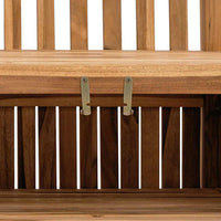 Panca da Giardino con Contenitore Marrone 180 x 60 x 90 cm 42001961