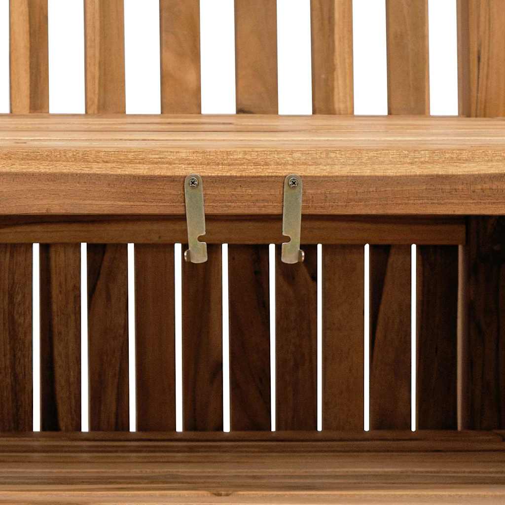 Panca da Giardino con Contenitore Marrone 228 x 60 x 90 cm 42001962