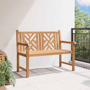 vidaXL Panchina da giardino Marrone 114 x 60 x 90 cm