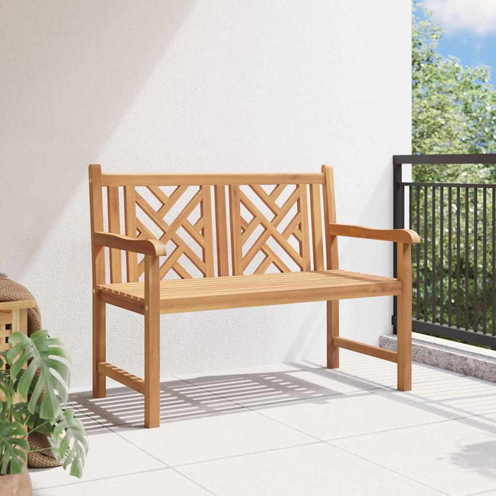 vidaXL Panchina da giardino Marrone 114 x 60 x 90 cm