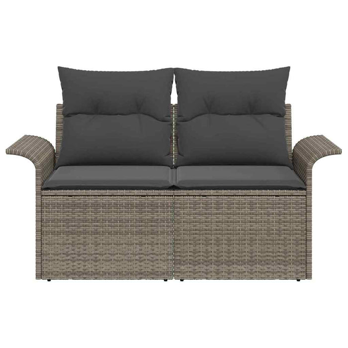 Divano da giardino Grigio 141 x 62 x 69cm polyrattan 42006704