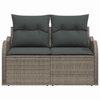 Divano da giardino Grigio 121 x 62 x 69cm polyrattan 42006724