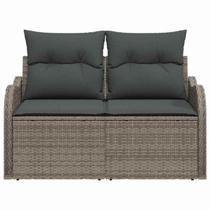 Divano da giardino Grigio 121 x 62 x 69cm polyrattan 42006724