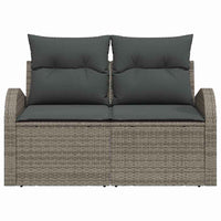Divano da giardino Grigio 124 x 62 x 69cm polyrattan 42006734