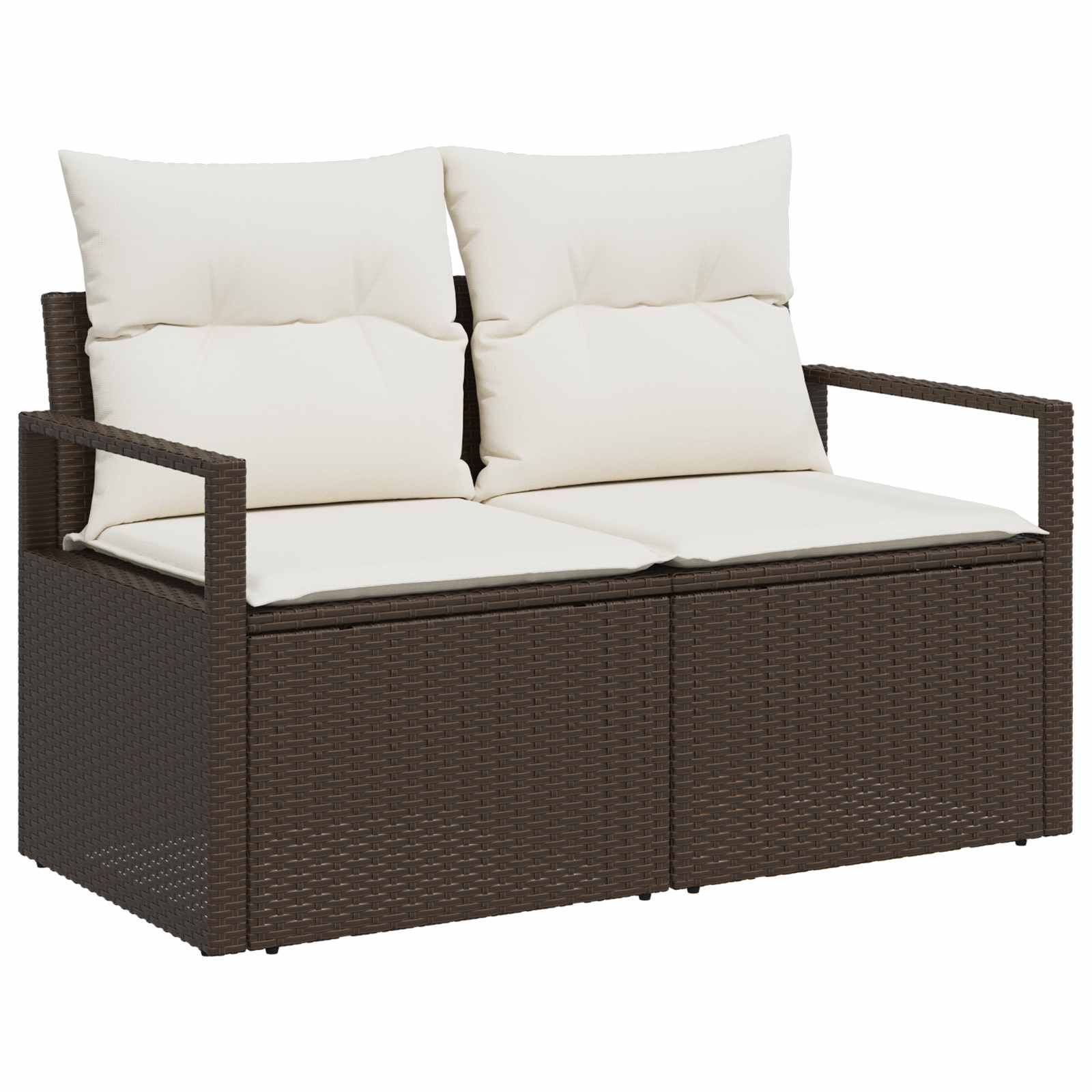 Divano da giardino con cuscino 120 x 62 x 69 cm. polyrattan 42006753
