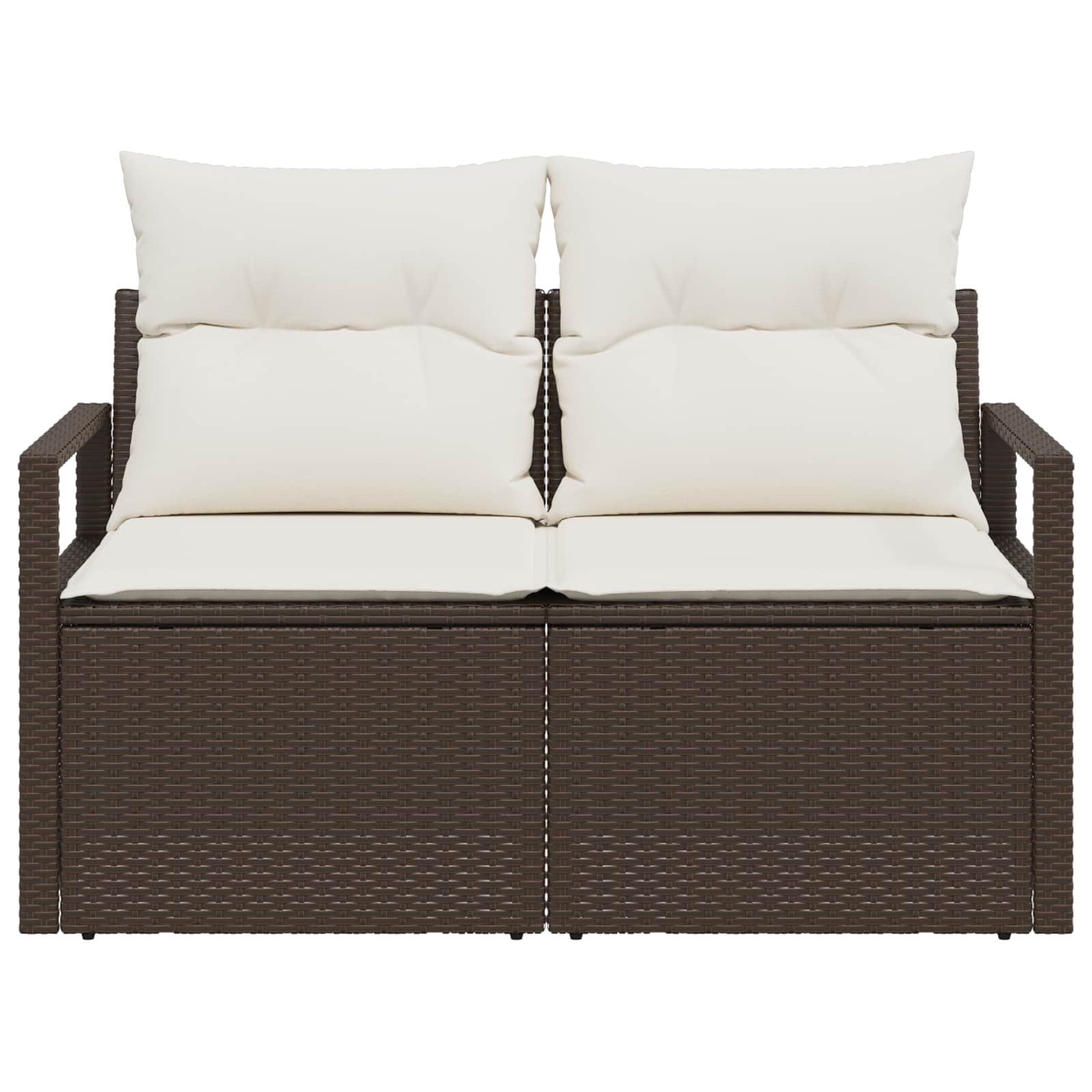 Divano da giardino con cuscino 120 x 62 x 69 cm. polyrattan 42006753