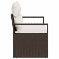 Divano da giardino con cuscino 120 x 62 x 69 cm. polyrattan 42006753