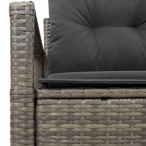 Divano da giardino Grigio 120 x 62 x 69cm polyrattan 42006754