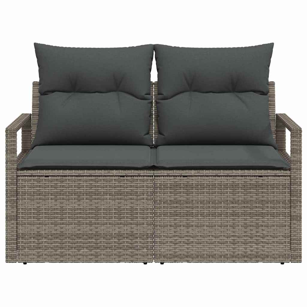 Divano da giardino Grigio 120 x 62 x 69cm polyrattan 42006754