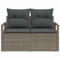 Divano da giardino Grigio 120 x 62 x 69cm polyrattan 42006754