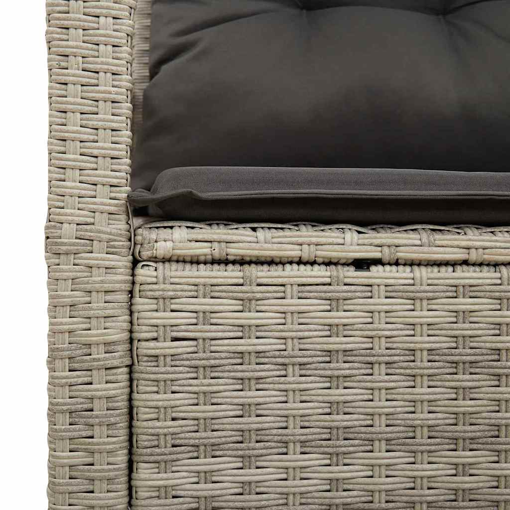 Divano da giardino Grigio 120 x 62 x 69cm polyrattan 42006757
