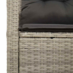 Divano da giardino Grigio 120 x 62 x 69cm polyrattan 42006757