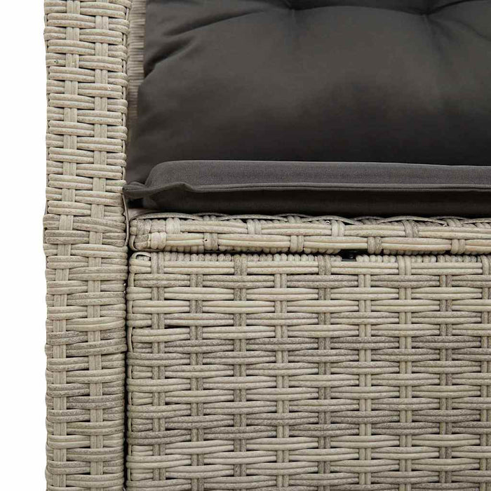 Divano da giardino Grigio 120 x 62 x 69cm polyrattan 42006757