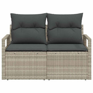 Divano da giardino Grigio 120 x 62 x 69cm polyrattan 42006757
