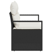 Divano da giardino con cuscino 120 x 62 x 69 cm. polyrattan 42006762