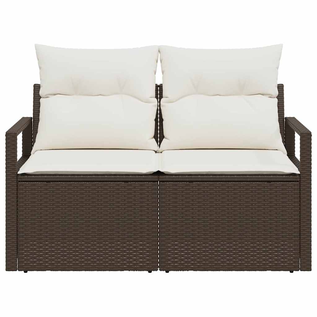 Divano da giardino Marrone 120 x 62 x 69cm polyrattan 42006763