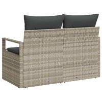 Divano da giardino con cuscino 120 x 62 x 69 cm. polyrattan 42006767
