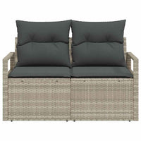 Divano da giardino con cuscino 120 x 62 x 69 cm. polyrattan 42006767