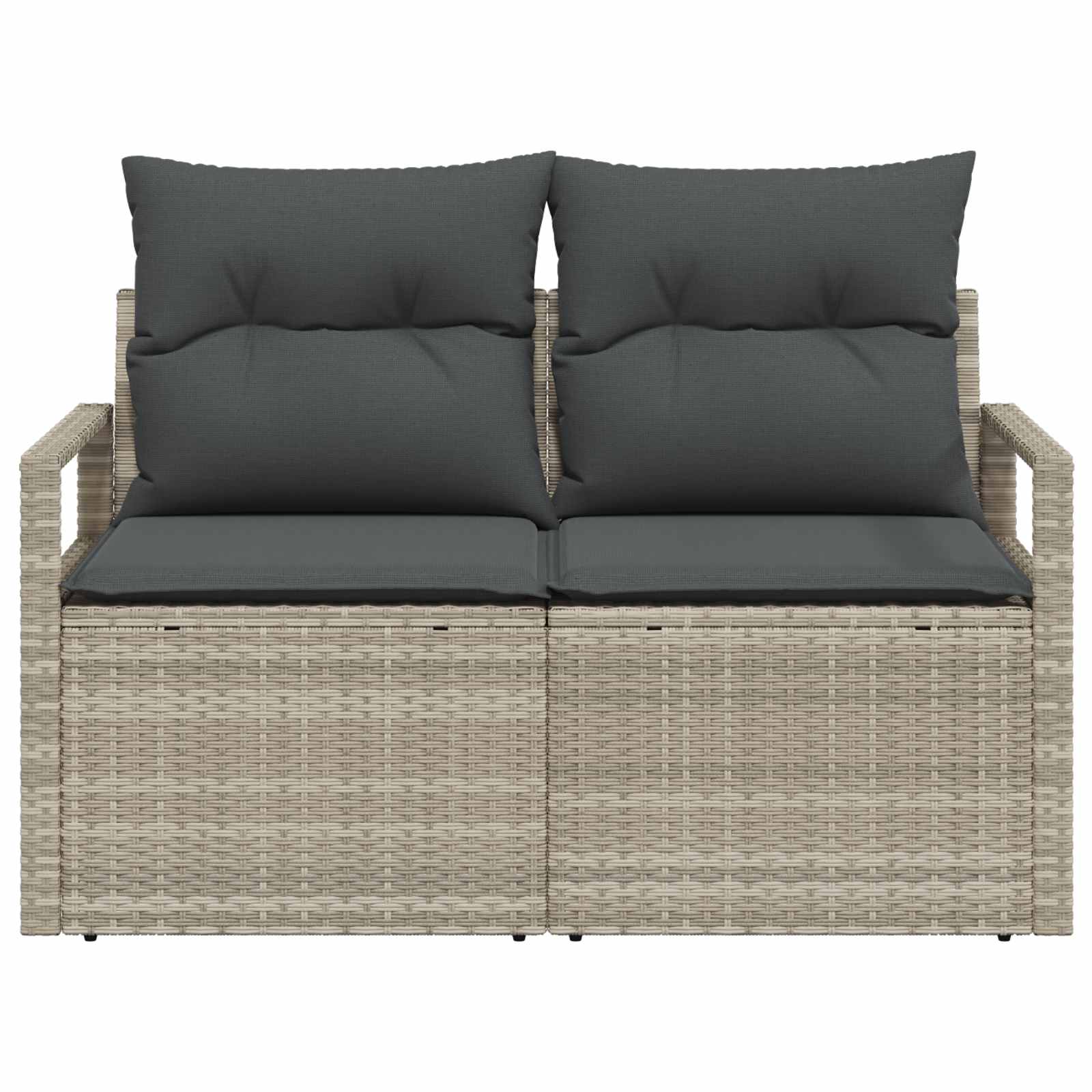 Divano da giardino con cuscino 120 x 62 x 69 cm. polyrattan 42006767