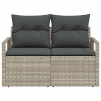 Divano da giardino con cuscino 120 x 62 x 69 cm. polyrattan 42006767