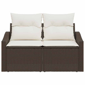 Divano da giardino Marrone 123 x 62 x 69cm polyrattan 42006773