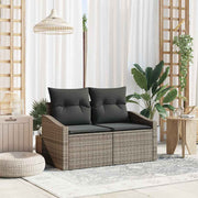Divano da giardino con cuscino-Sofa da Giardino-Divano da esterno 123 x 62 x 69 cm polyrattan 924267