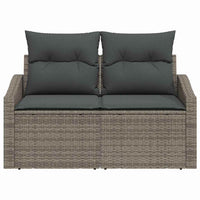 Divano da giardino Grigio 123 x 62 x 69cm polyrattan 42006774