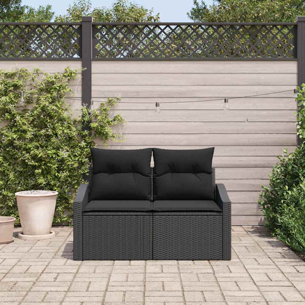 Divano da giardino con cuscino-Sofa da Giardino-Divano da esterno 123 x 62 x 69 cm polyrattan 974158